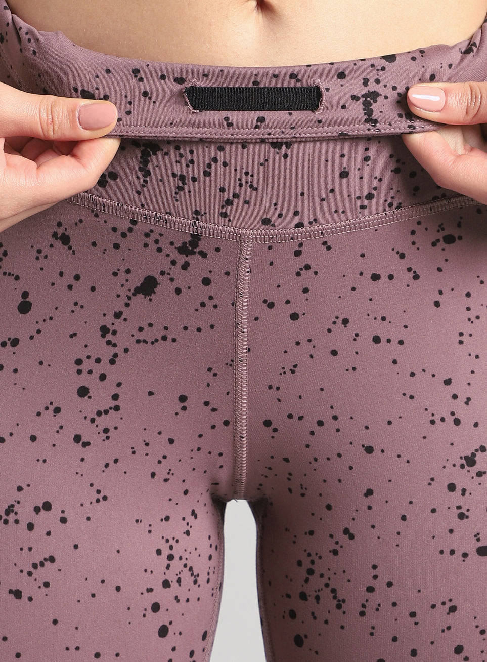 Women's Brown Printed Train All Day COMFlex Tights