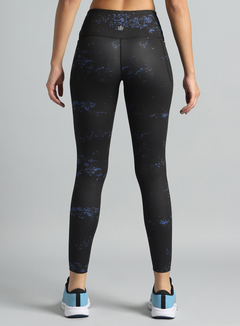 Women's Black Printed Train All Day COMFlex Tights