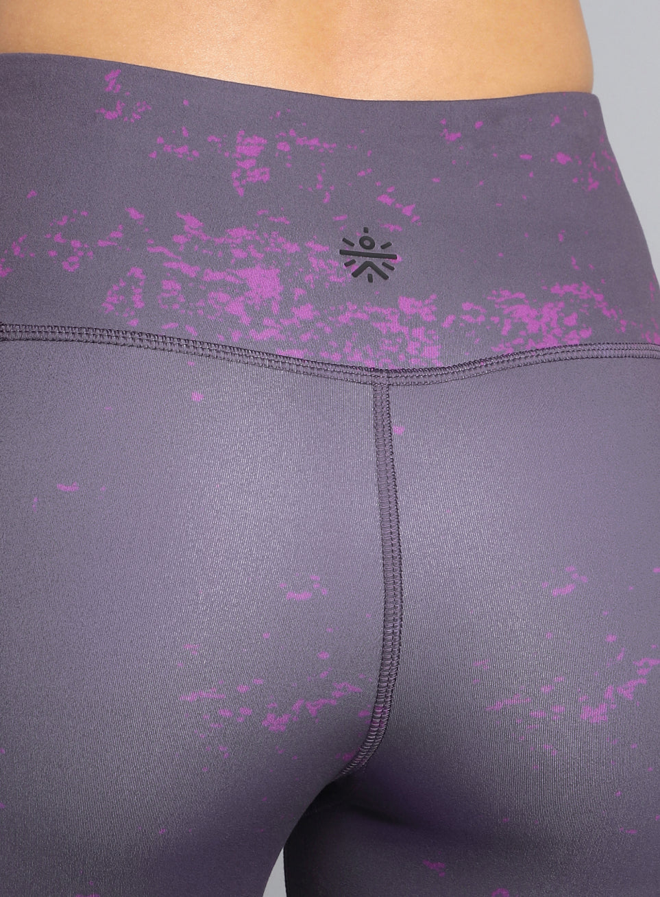 Women's Purple Printed Train All Day COMFlex Tights