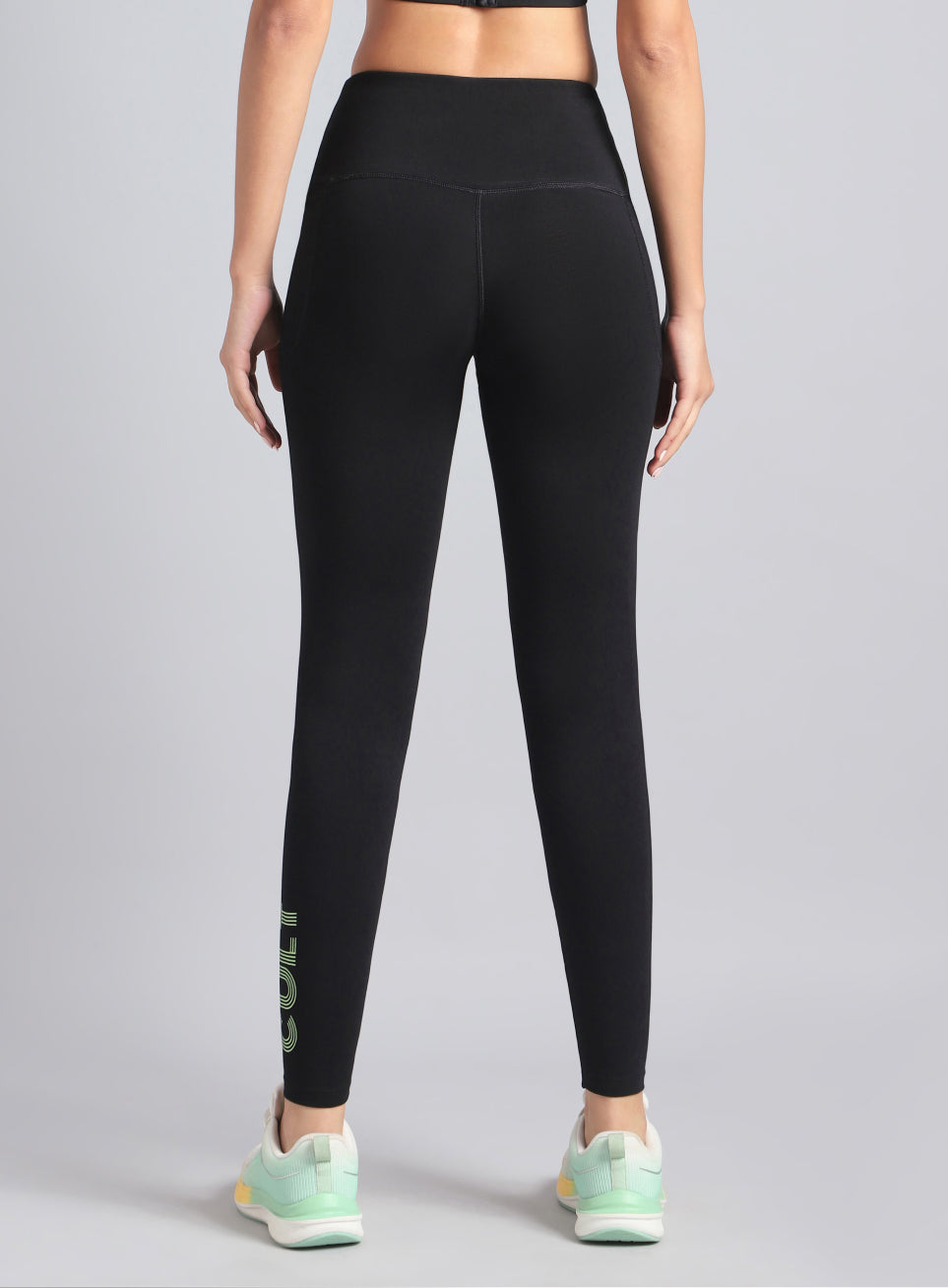 Women's Black Premium Cotton Training Tights