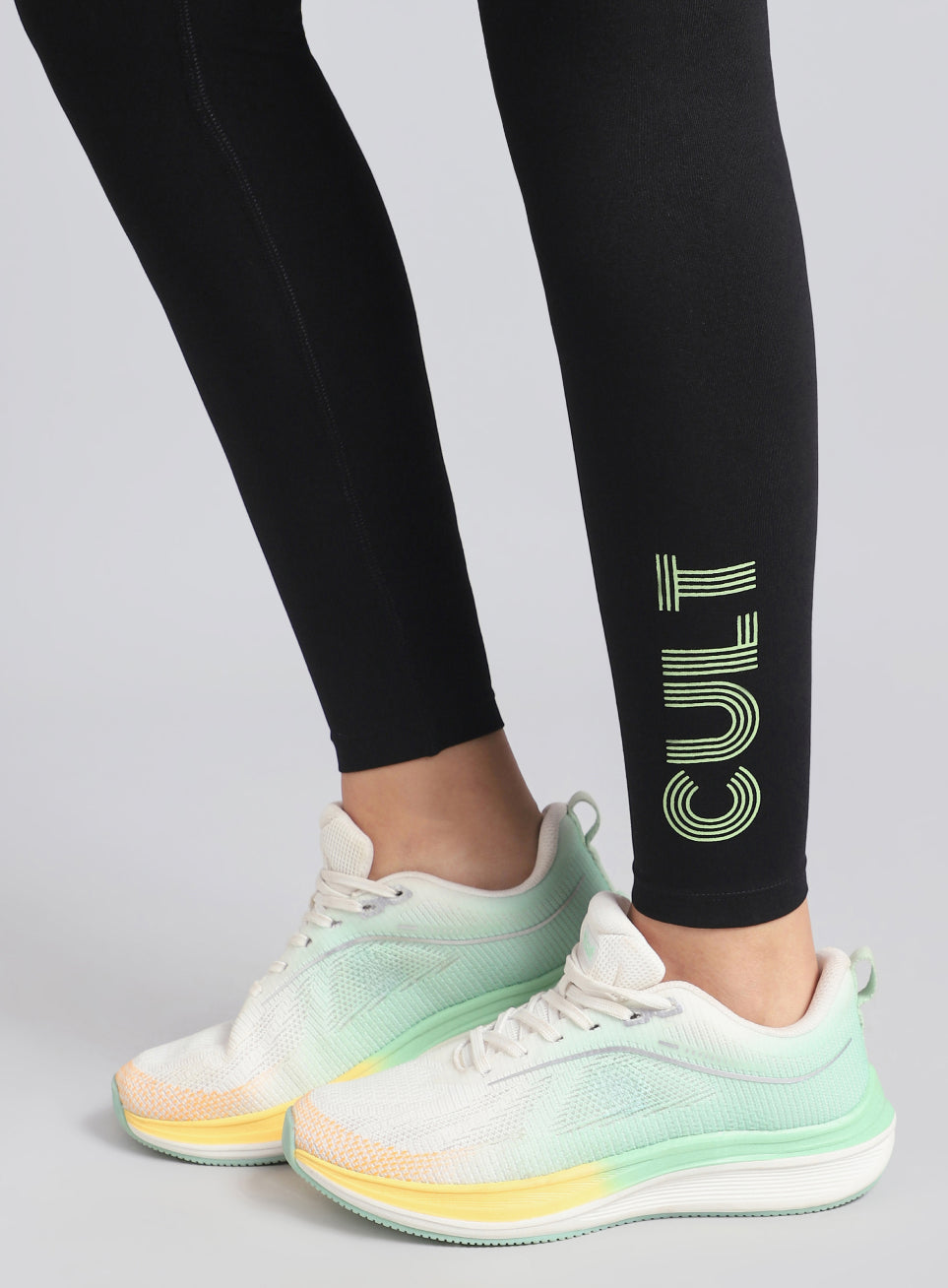 Women's Black Premium Cotton Training Tights