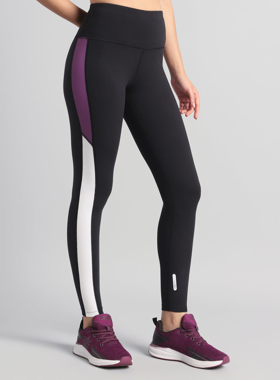 Women's Black Energy Pop Performance COMFlex Tights