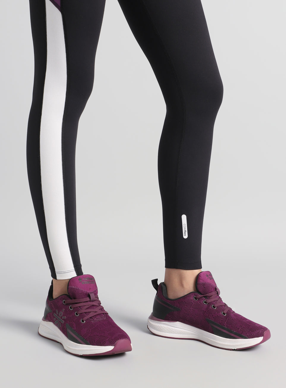 Women's Black Energy Pop Performance COMFlex Tights