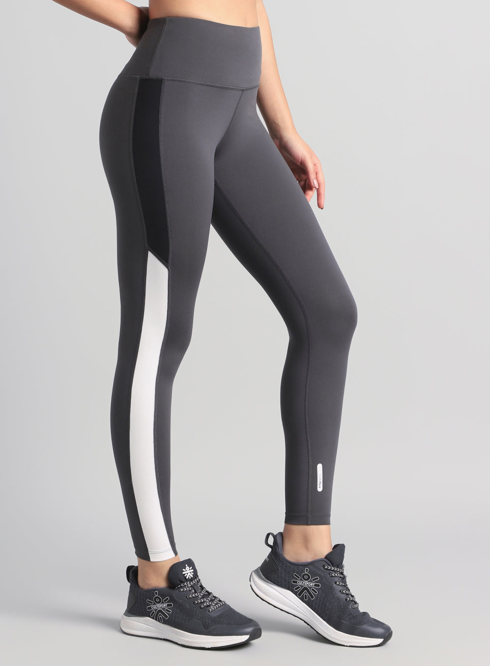 Women's Dark Grey Energy Pop Performance COMFlex Tights