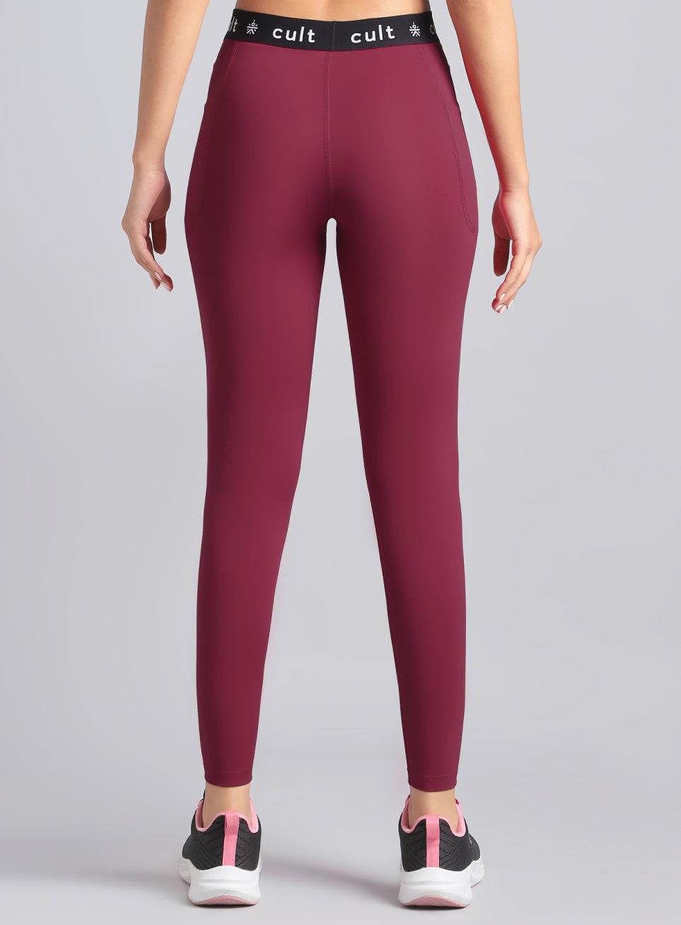 Women's Maroon Move Easy COMFlex Tights