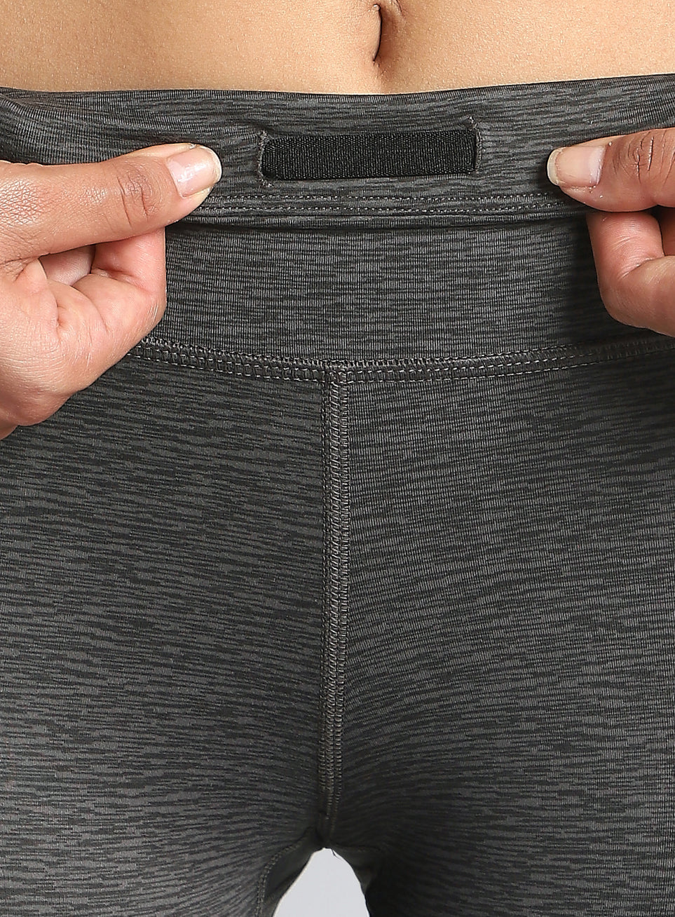 Women's Dark Grey Printed Train All Day COMFlex Tights