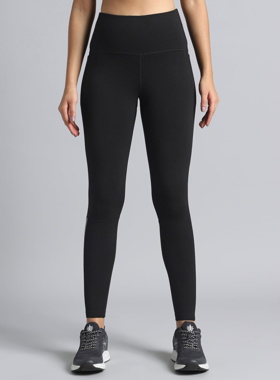 Women's Black Step Up Cotton Tights