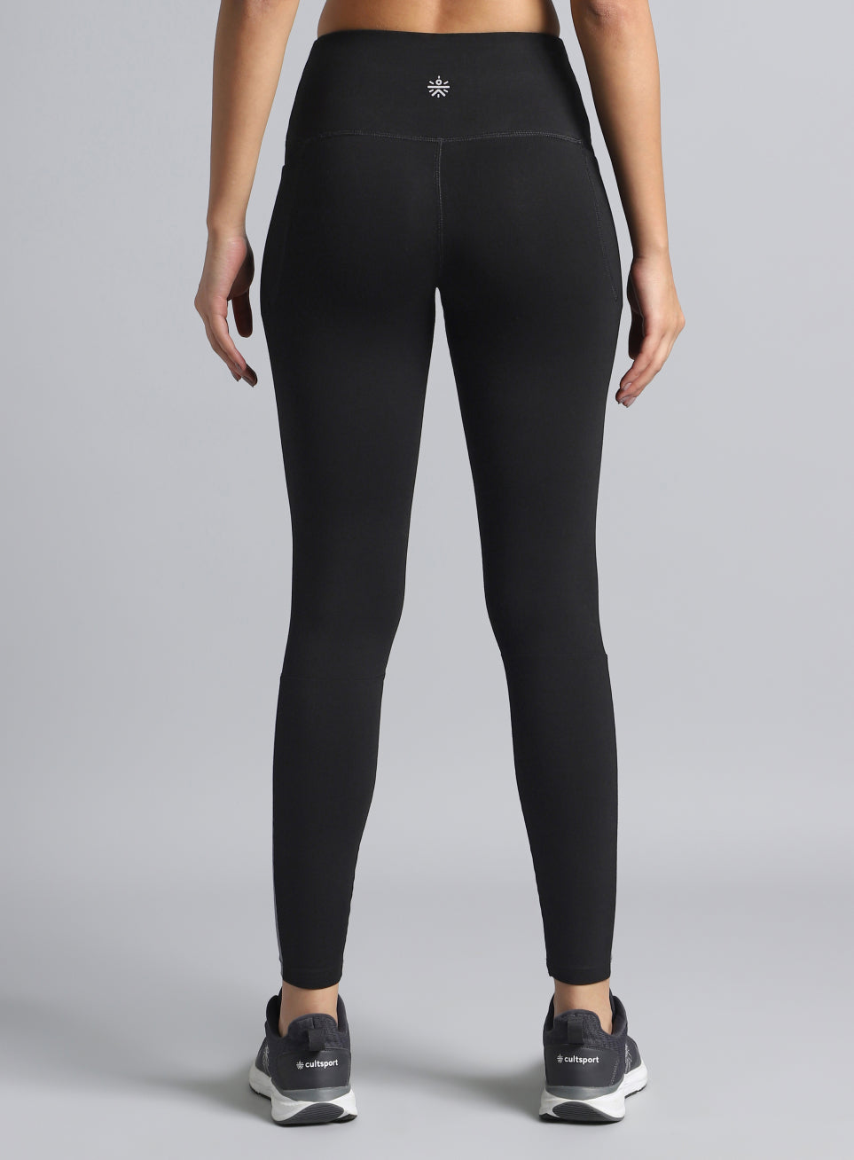 Women's Black Step Up Cotton Tights