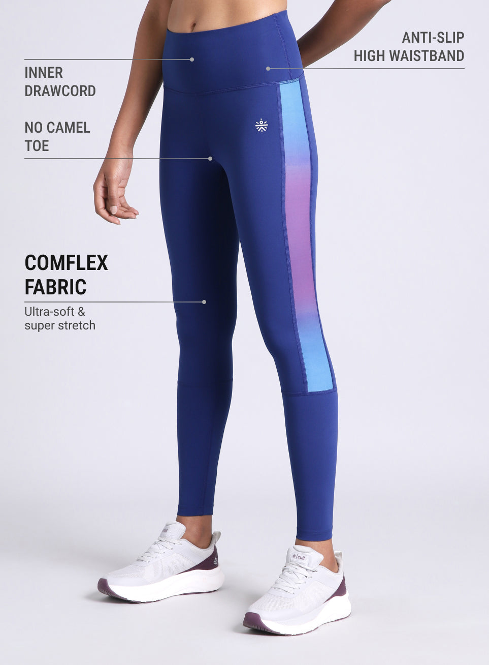 Women's Blue Energy Print Training COMFlex Tights