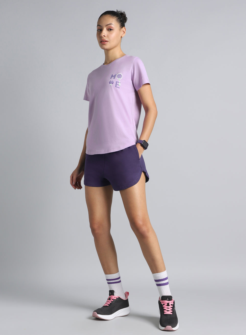 Women's Purple Move Graphic T-shirt