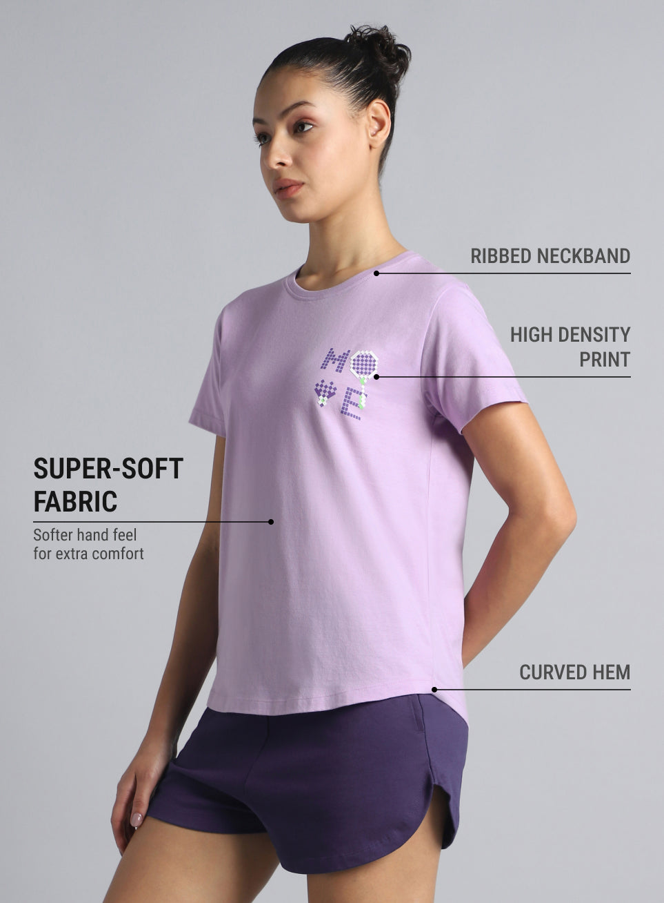Women's Purple Move Graphic T-shirt