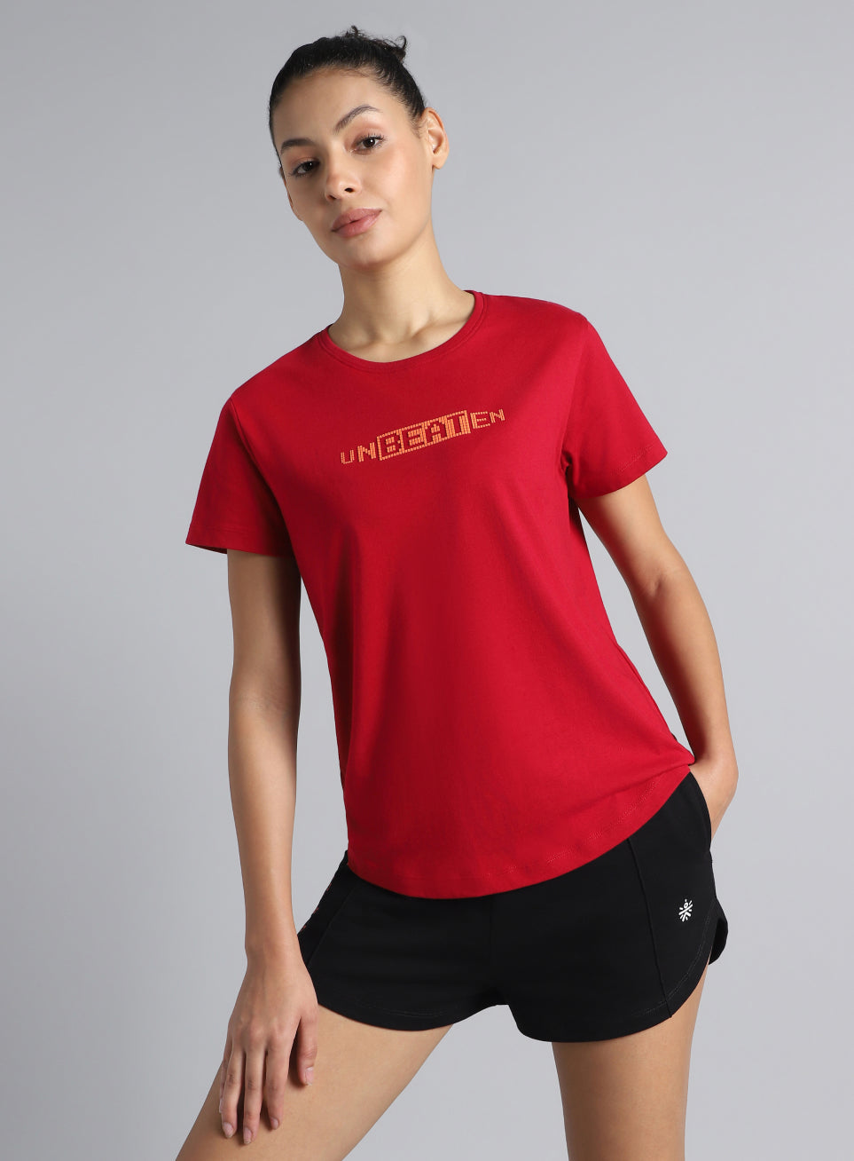 Women's Red Unbeaten Graphic T-shirt