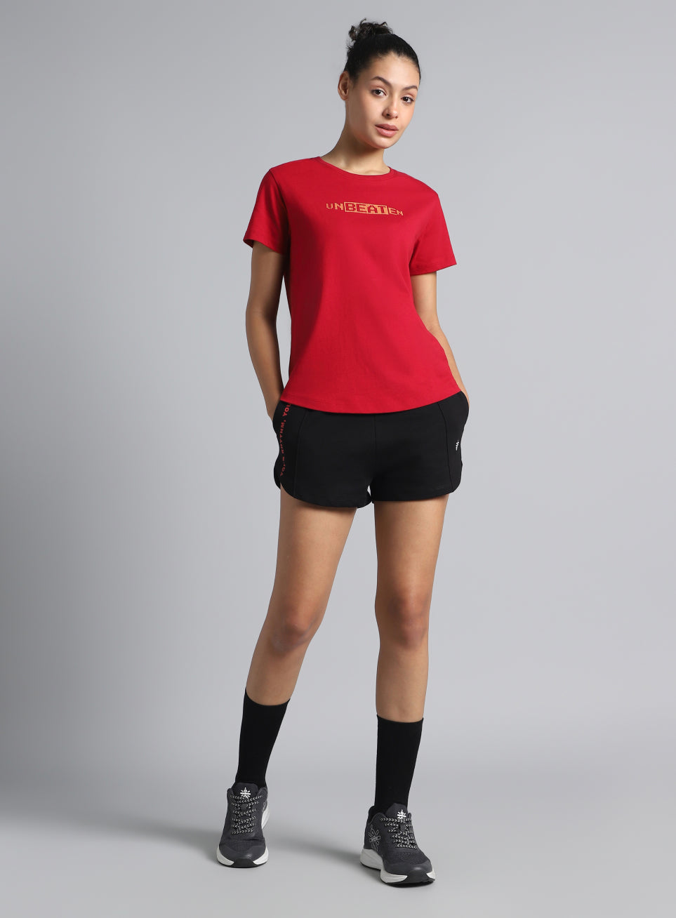 Women's Red Unbeaten Graphic T-shirt