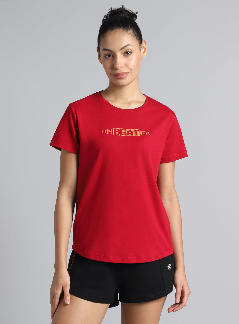 Women's Red Unbeaten Graphic T-shirt