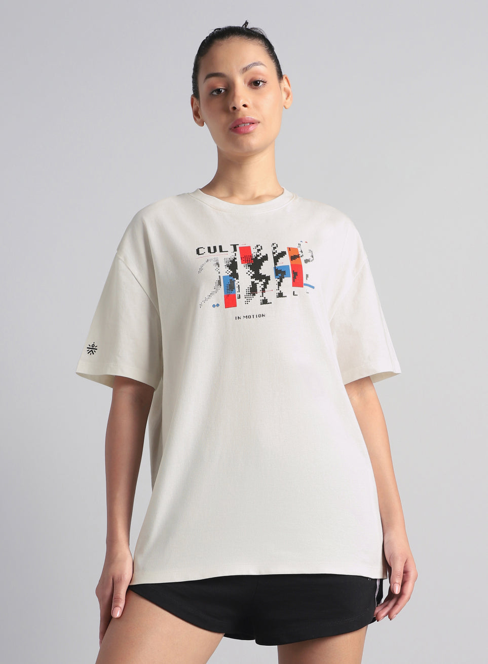 Women's Off White Stay In Motion T-shirt