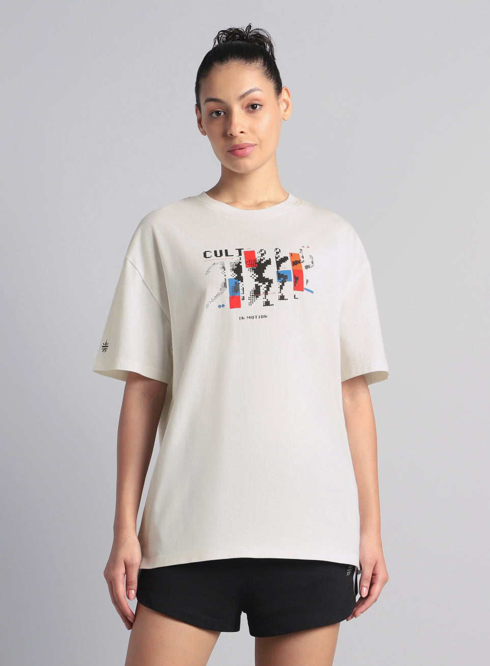 Women's Off White Stay In Motion T-shirt