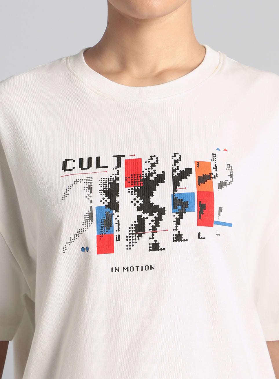 Women's Off White Stay In Motion T-shirt