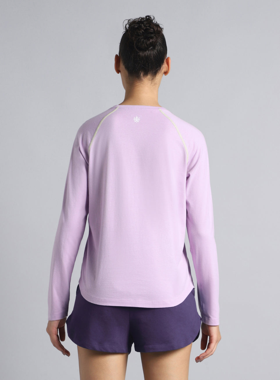 Women's Purple Play Mode Full Sleeve T-shirt