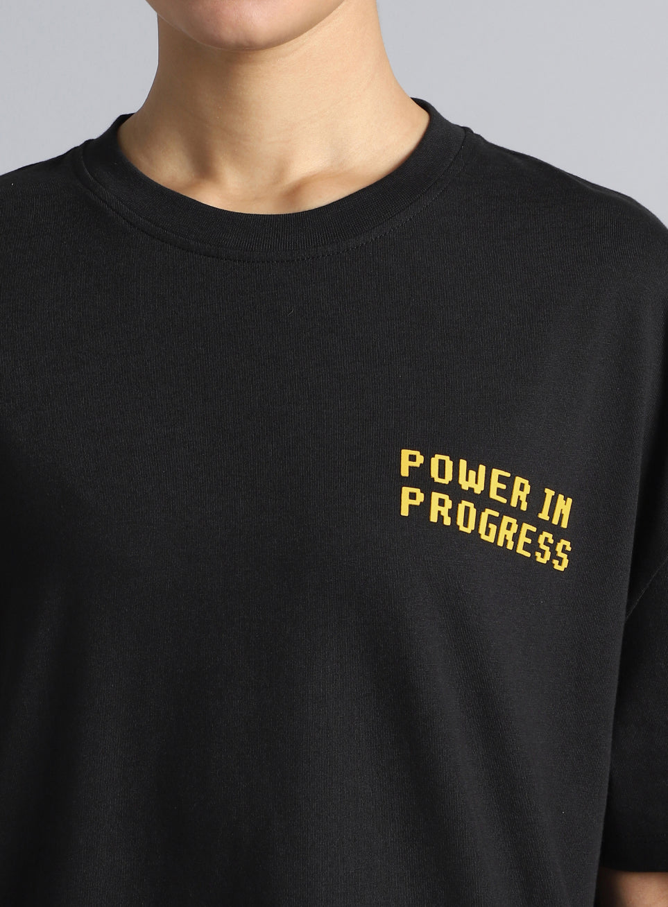 Women's Black Oversized Graphic T-shirt