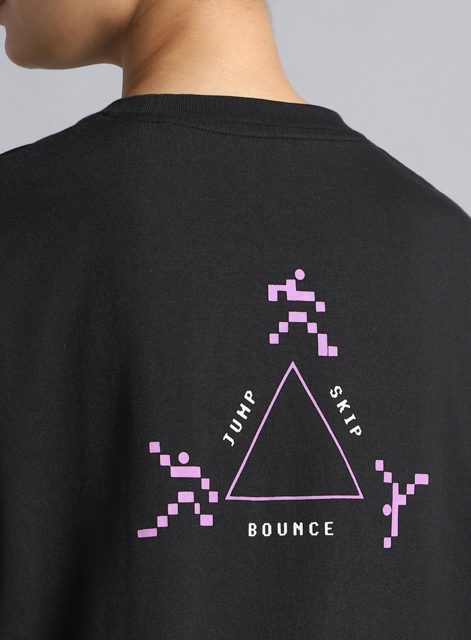 Women's Black Move Oversized T-shirt