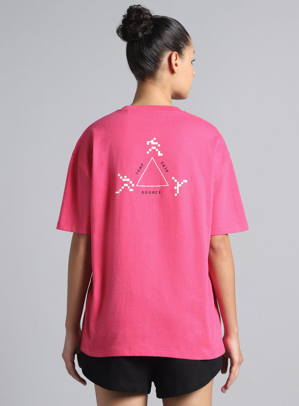 Women's Pink Move Oversized T-shirt