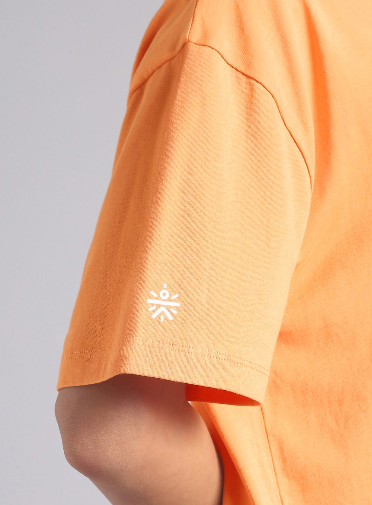 Women's Orange Graphic Oversized T-shirt