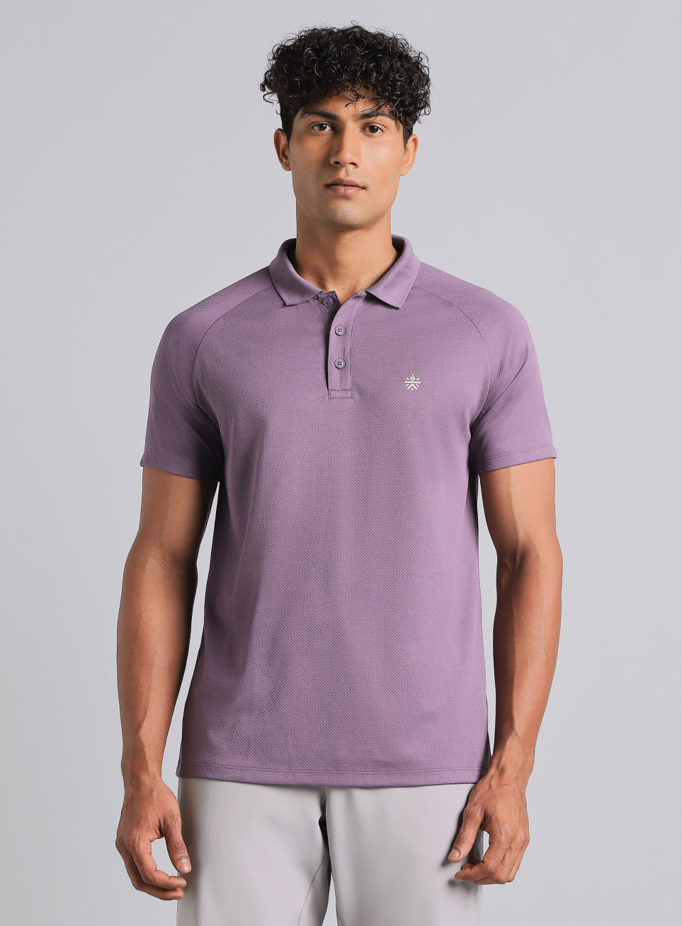 Men's Purple High Energy Performance Polo T-shirt