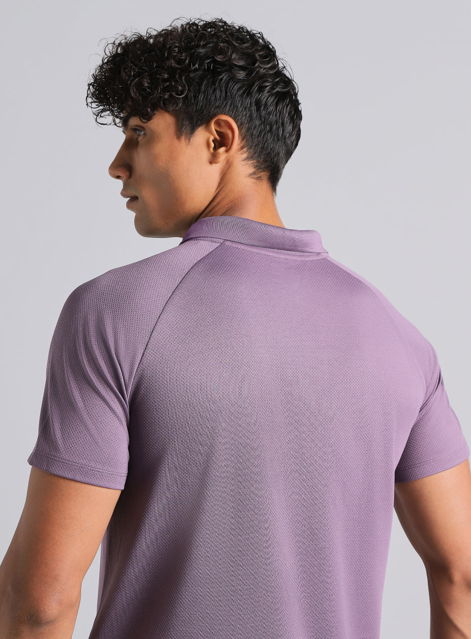Men's Purple High Energy Performance Polo T-shirt