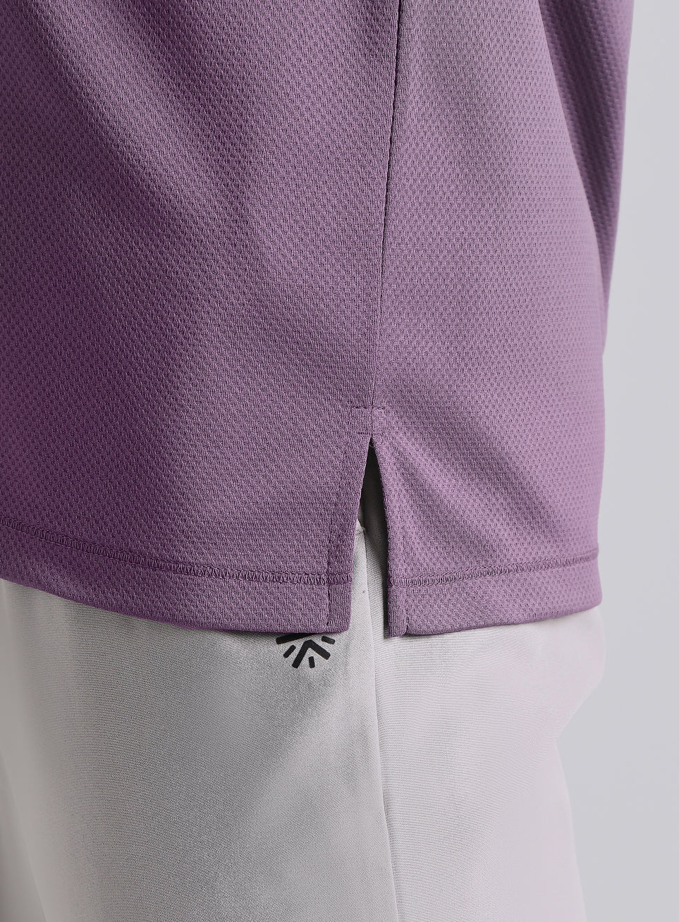 Men's Purple Performance Sculpted Polo T-shirt