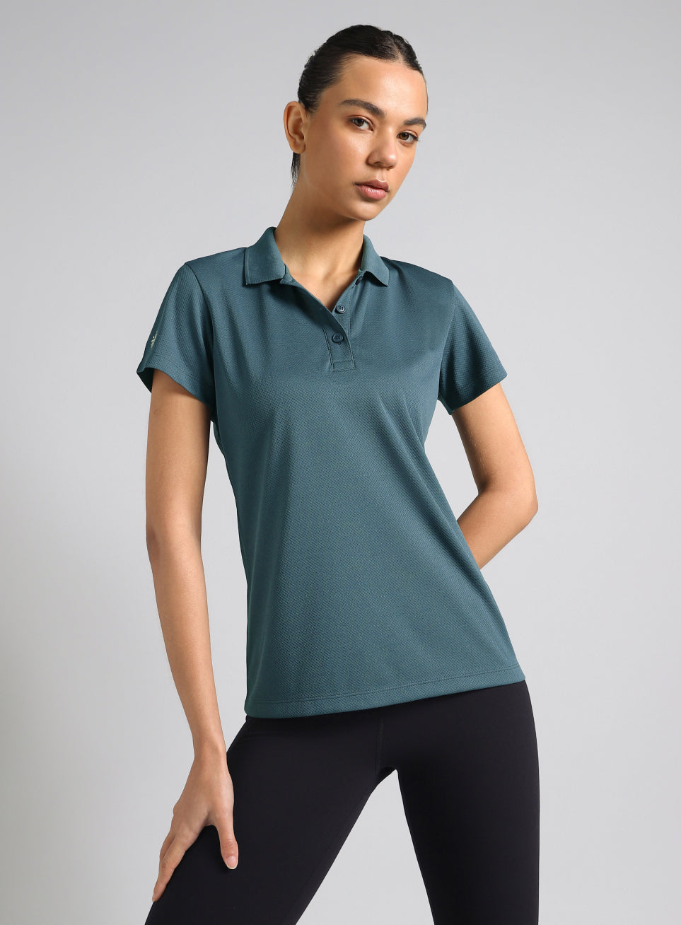 Women's Teal Performance Training Polo