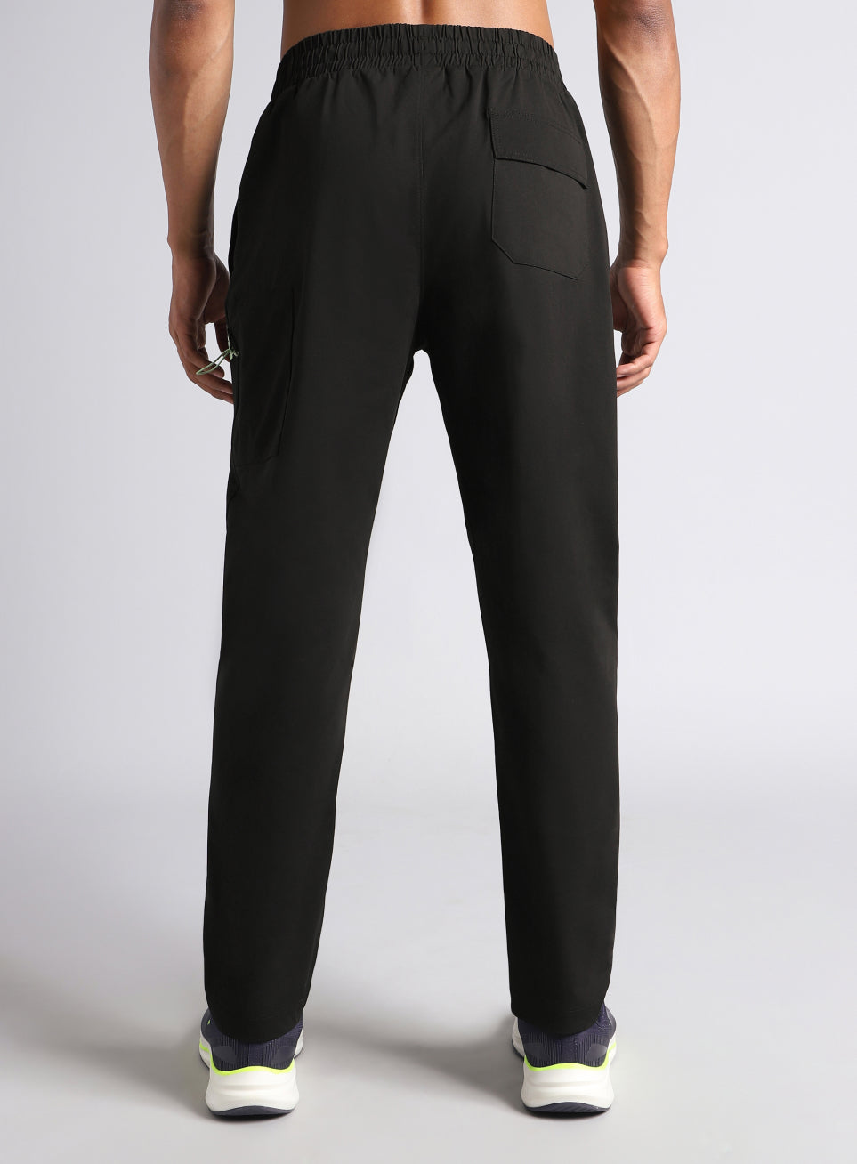 Men's Black Airport Travel Trackpants