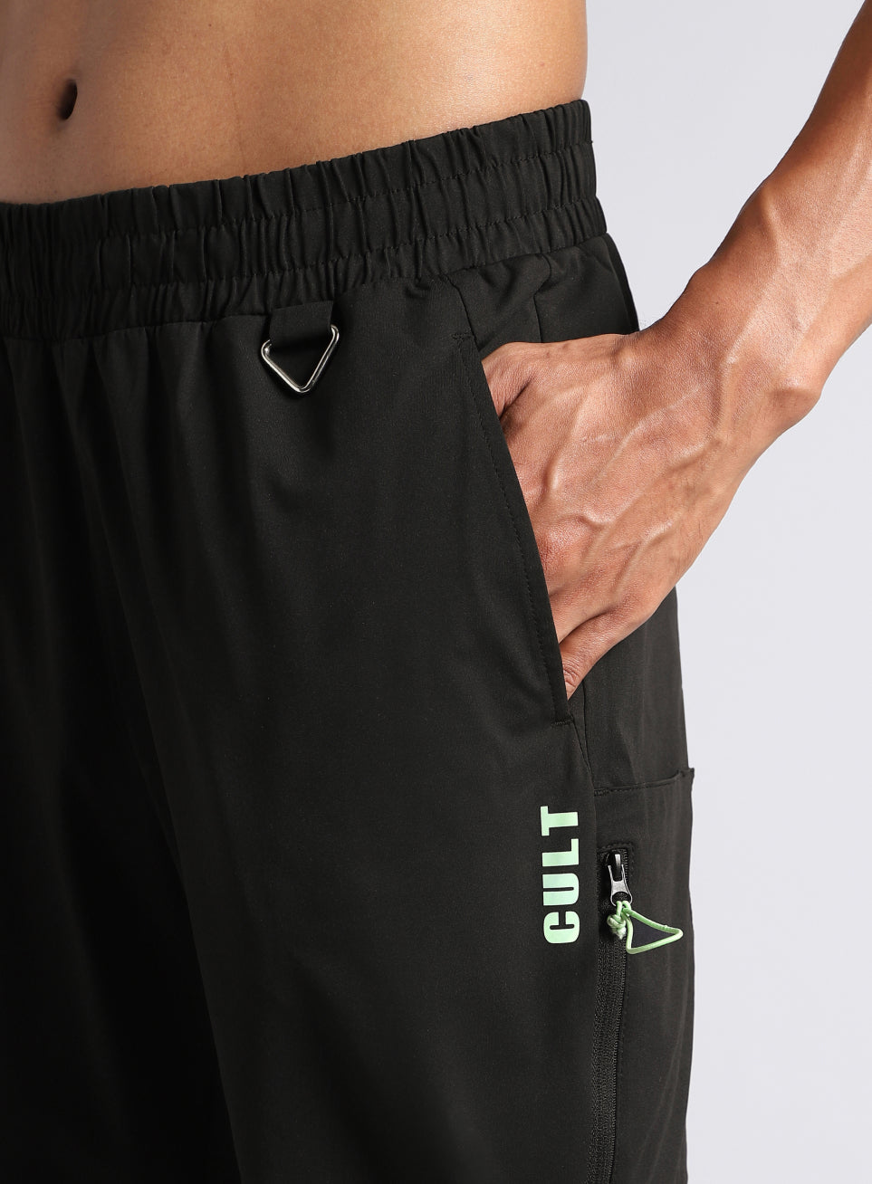 Men's Black Airport Travel Trackpants