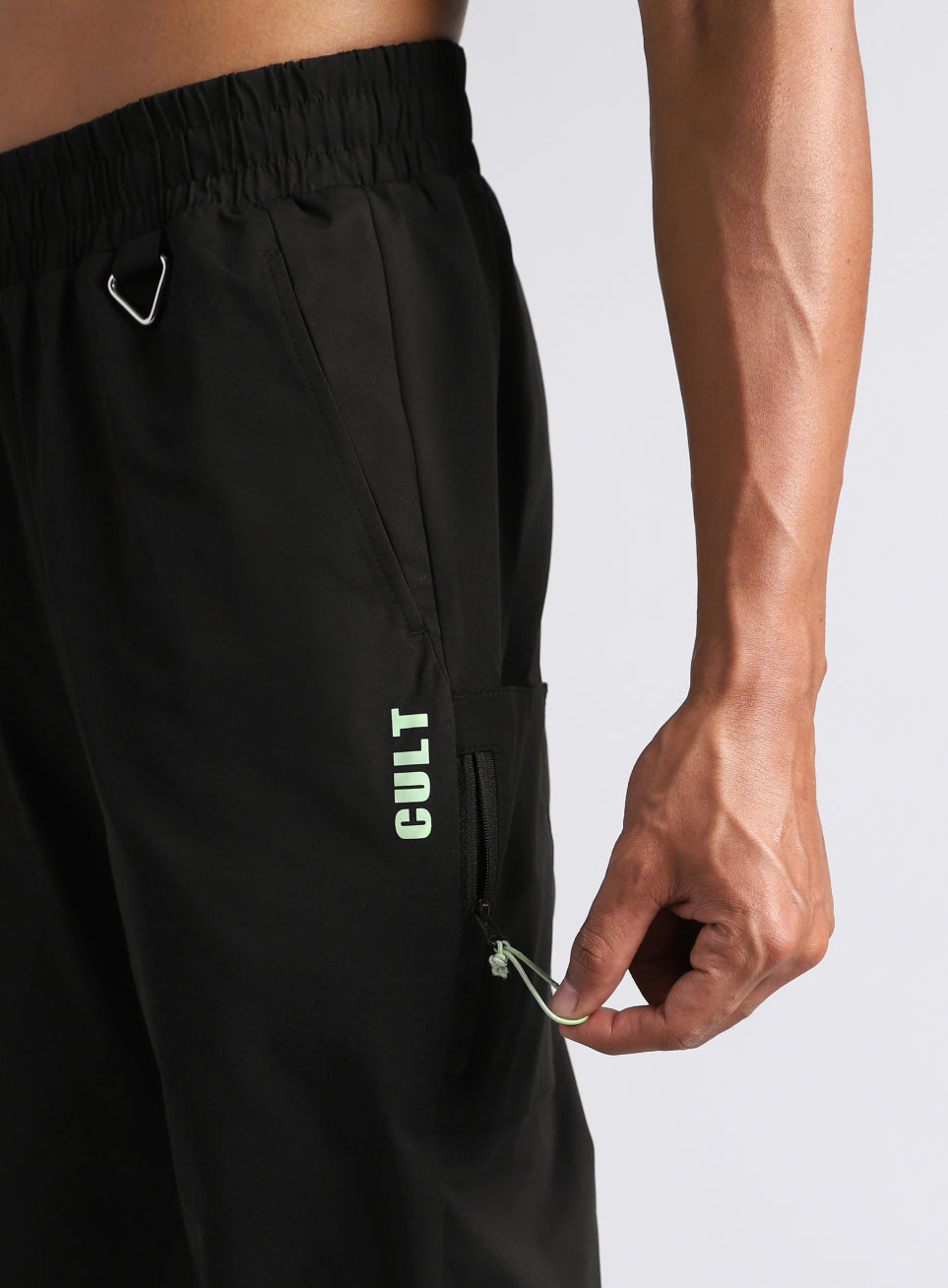 Men's Black Airport Travel Trackpants