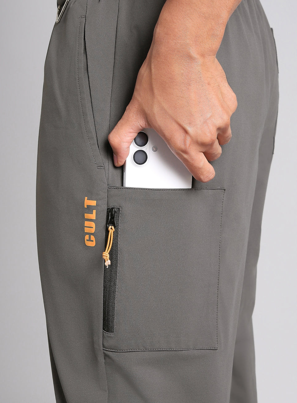 Men's Dark Grey Airport Travel Trackpants