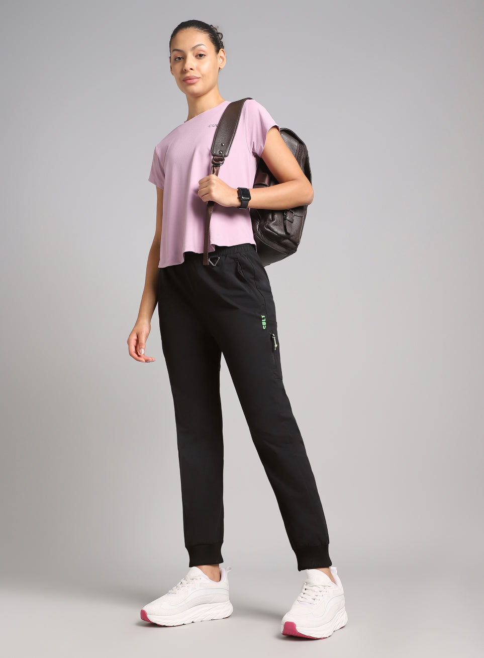 Women's Black Airport Travel Joggers