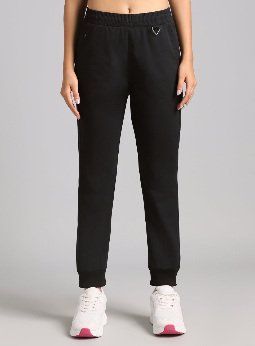 Women's Black Airport Travel Joggers