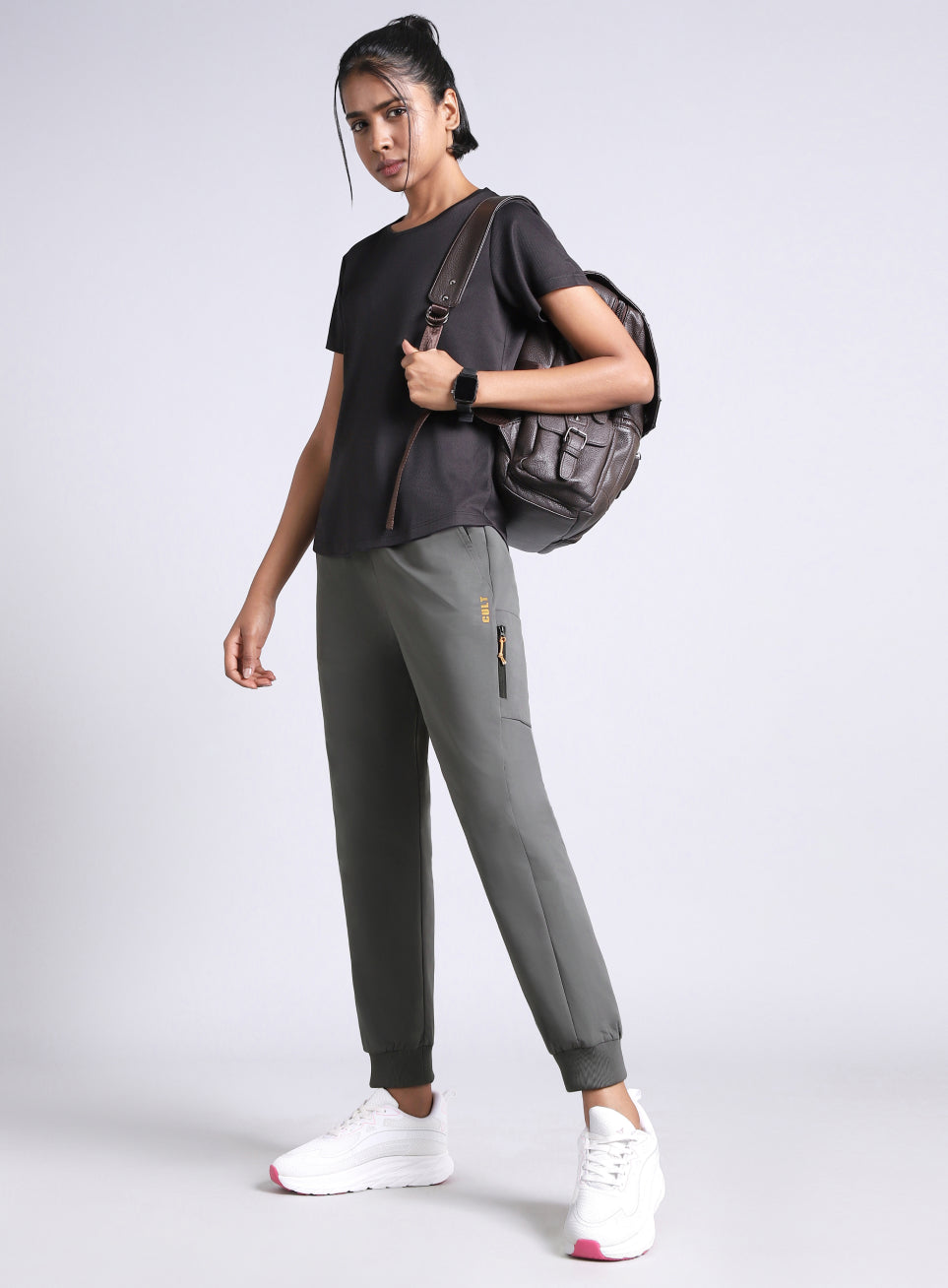 Women's Dark Grey Airport Travel Joggers