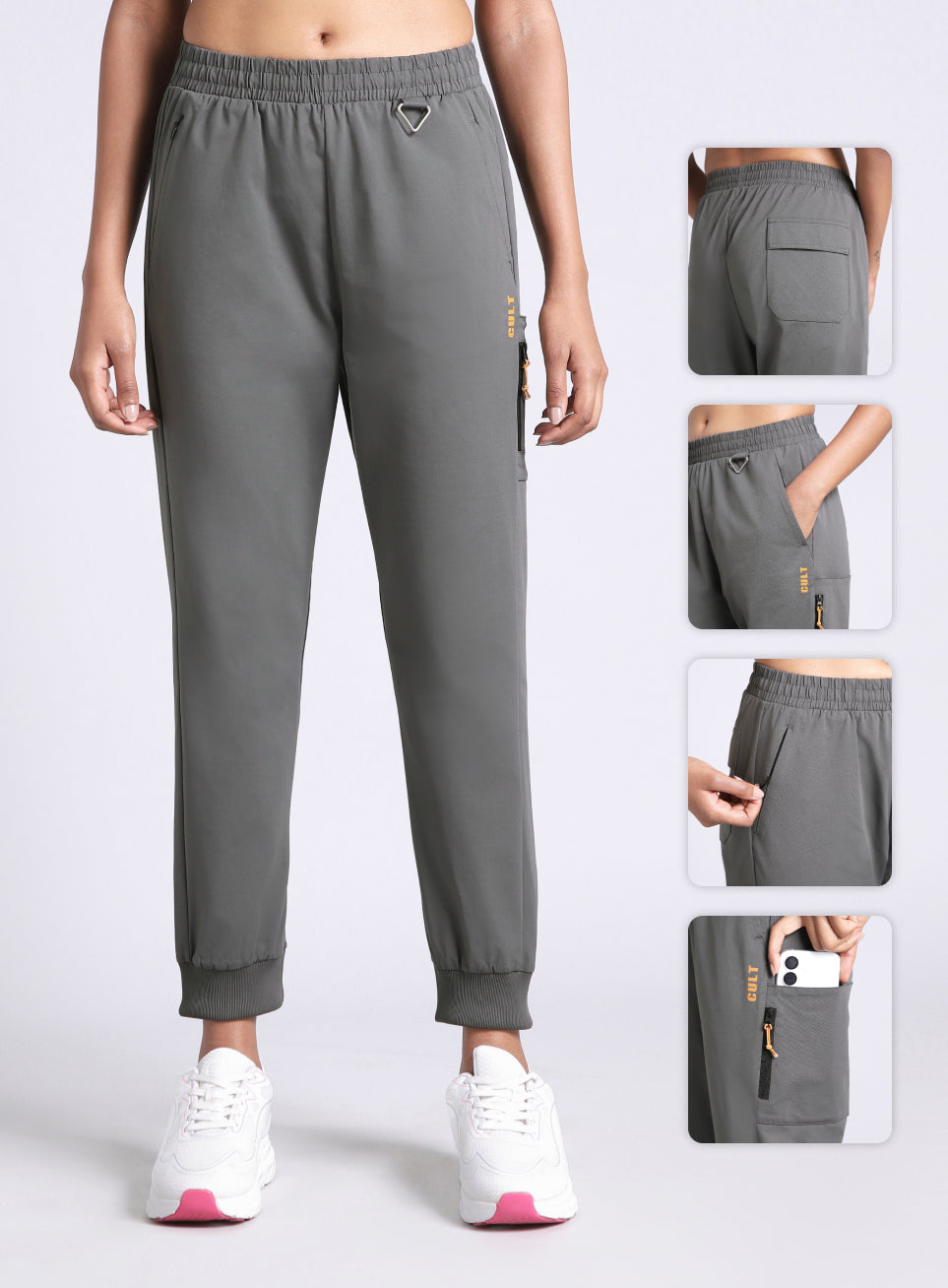 Women's Dark Grey Airport Travel Joggers
