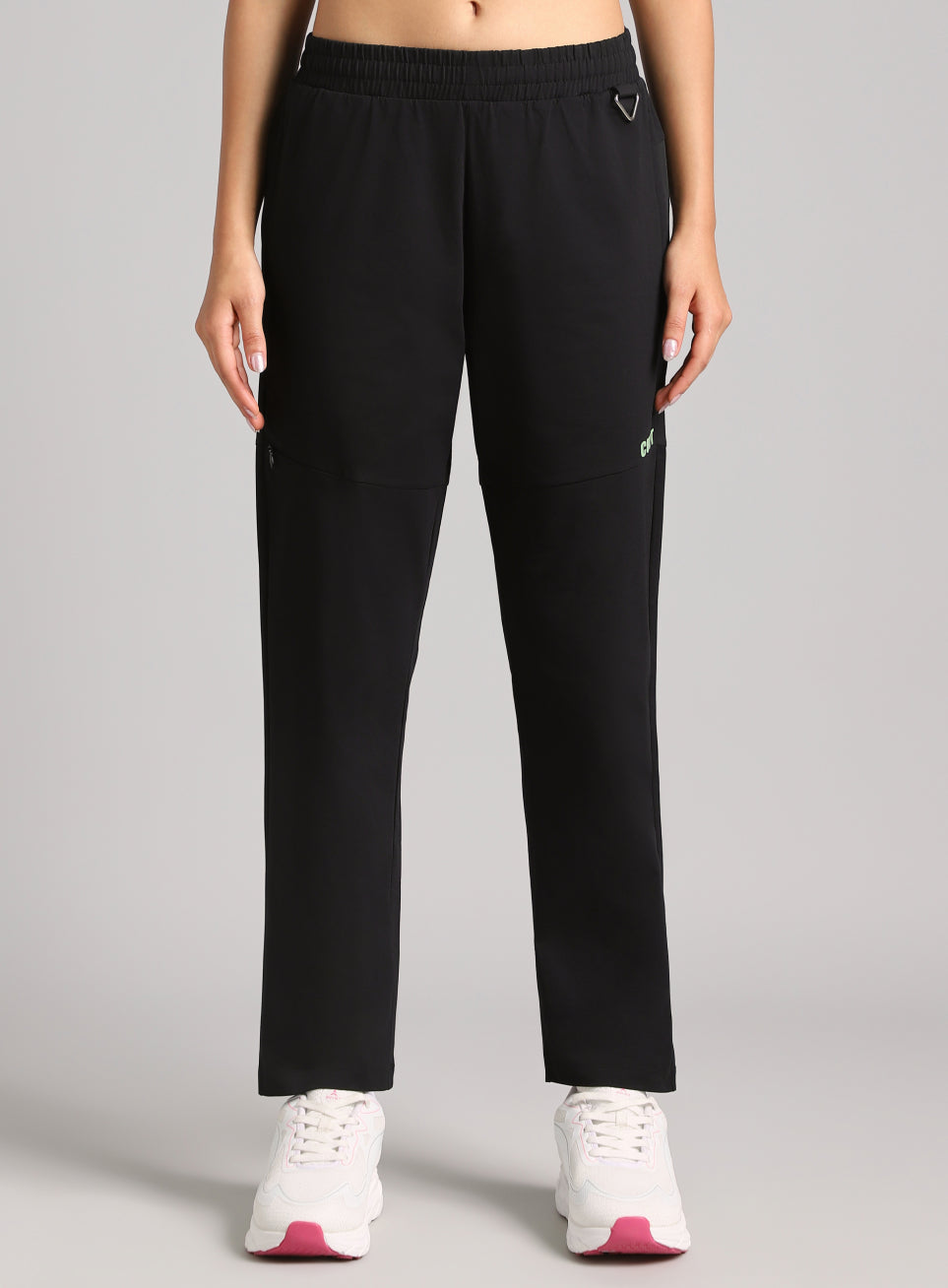 Women's Black Trail Blaze Travel Trackpants