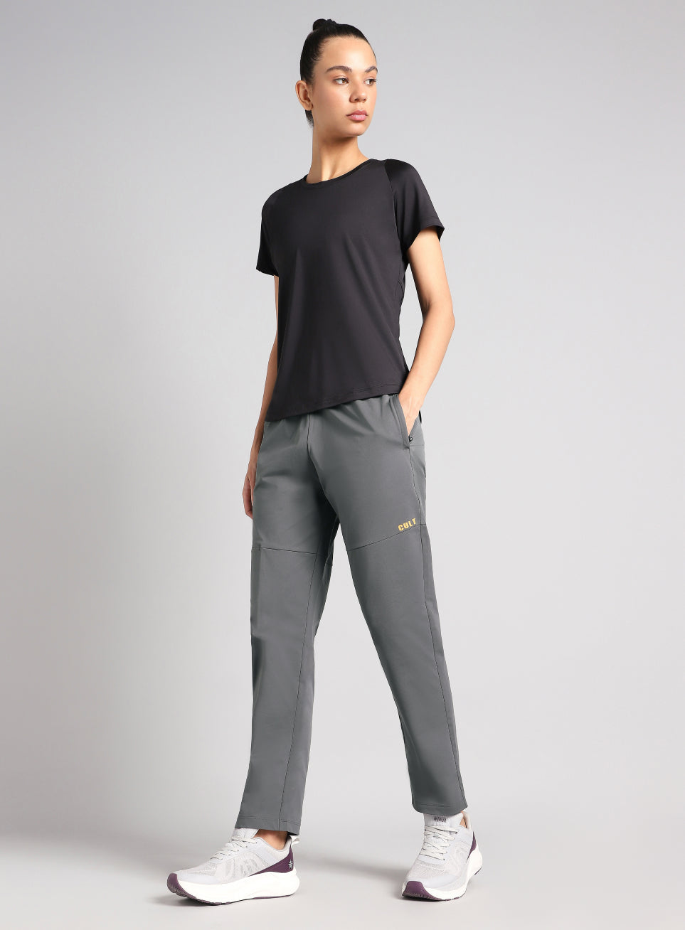 Women's Grey Trail Blaze Travel Trackpants