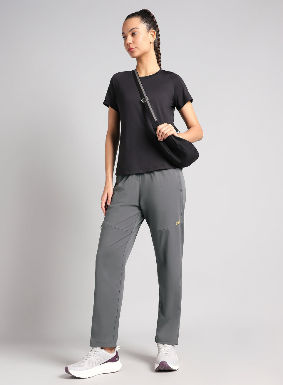 Women's Grey Trail Blaze Travel Trackpants