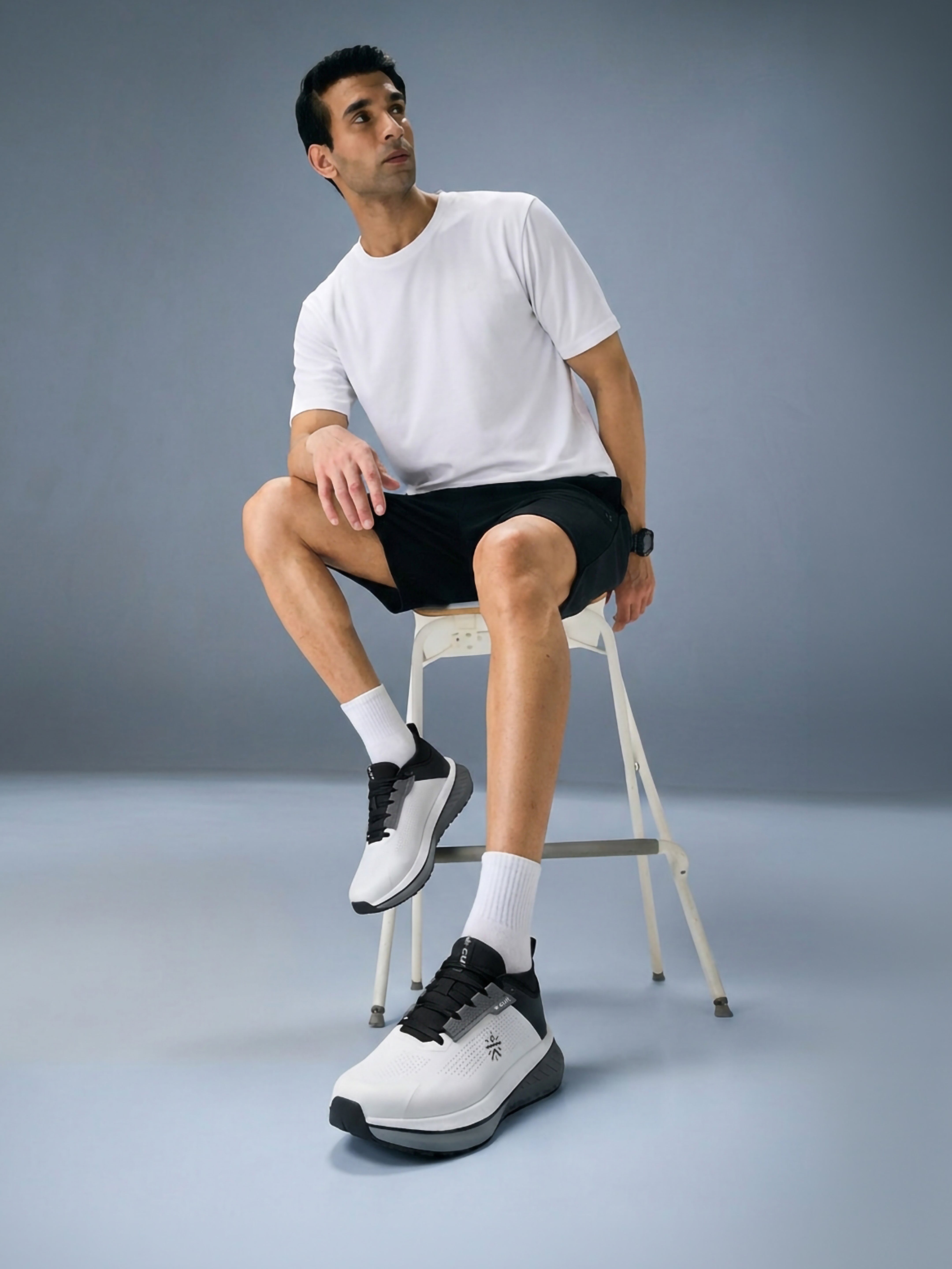 cult Men's GlideMax Running Shoes - White/Black