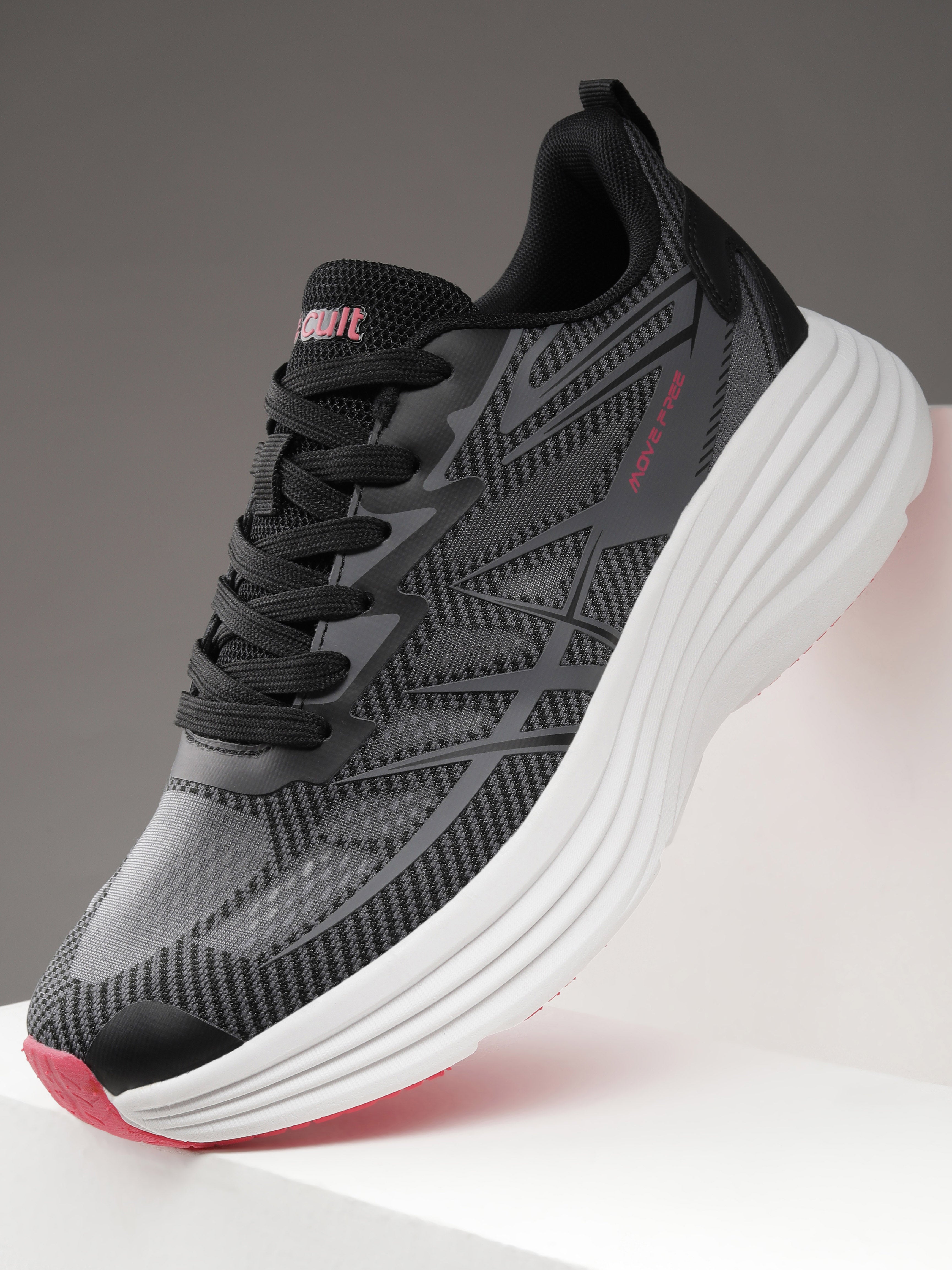 cult Women's AirStride Walking Shoes - Black