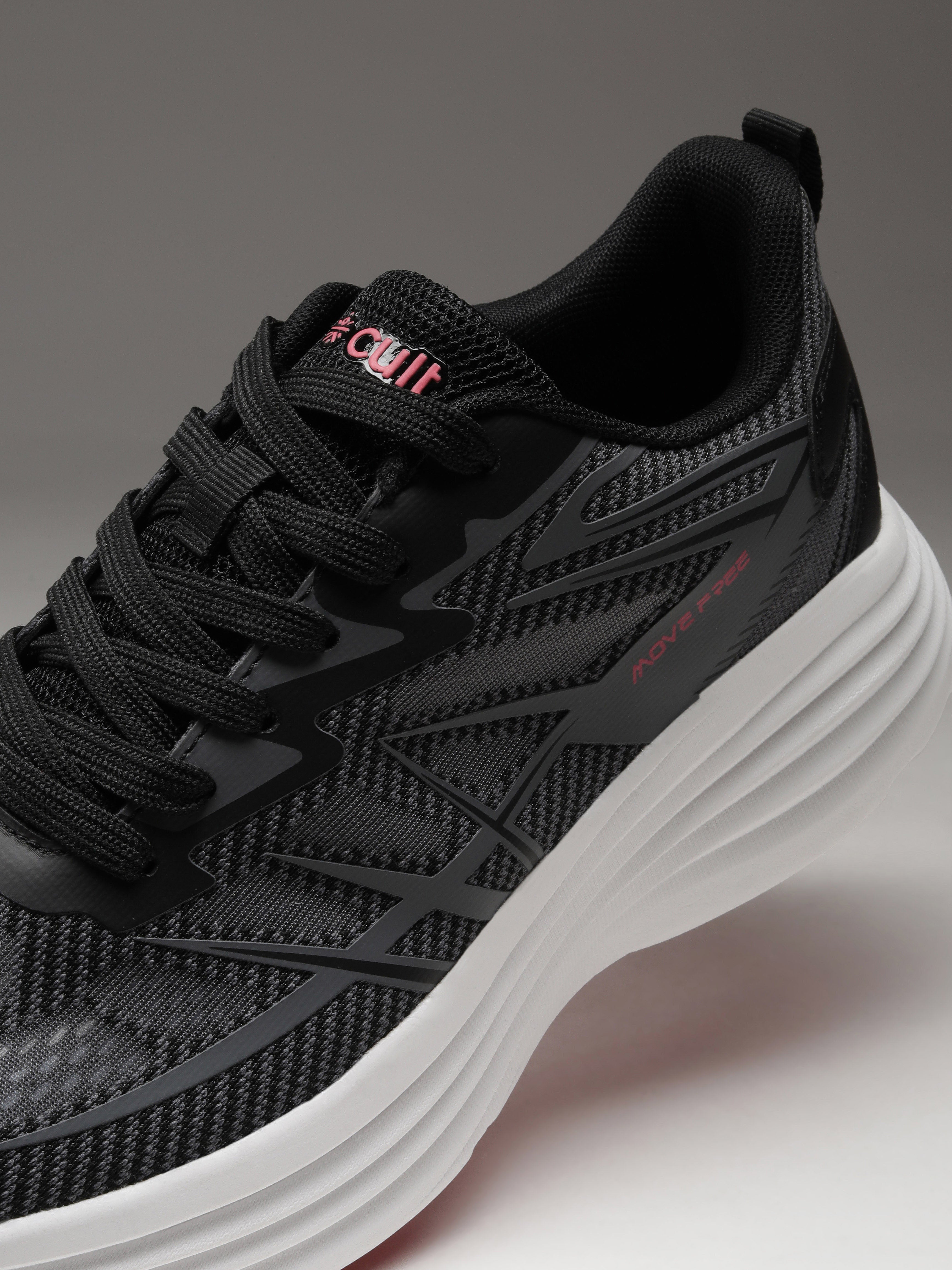 cult Women's AirStride Walking Shoes - Black