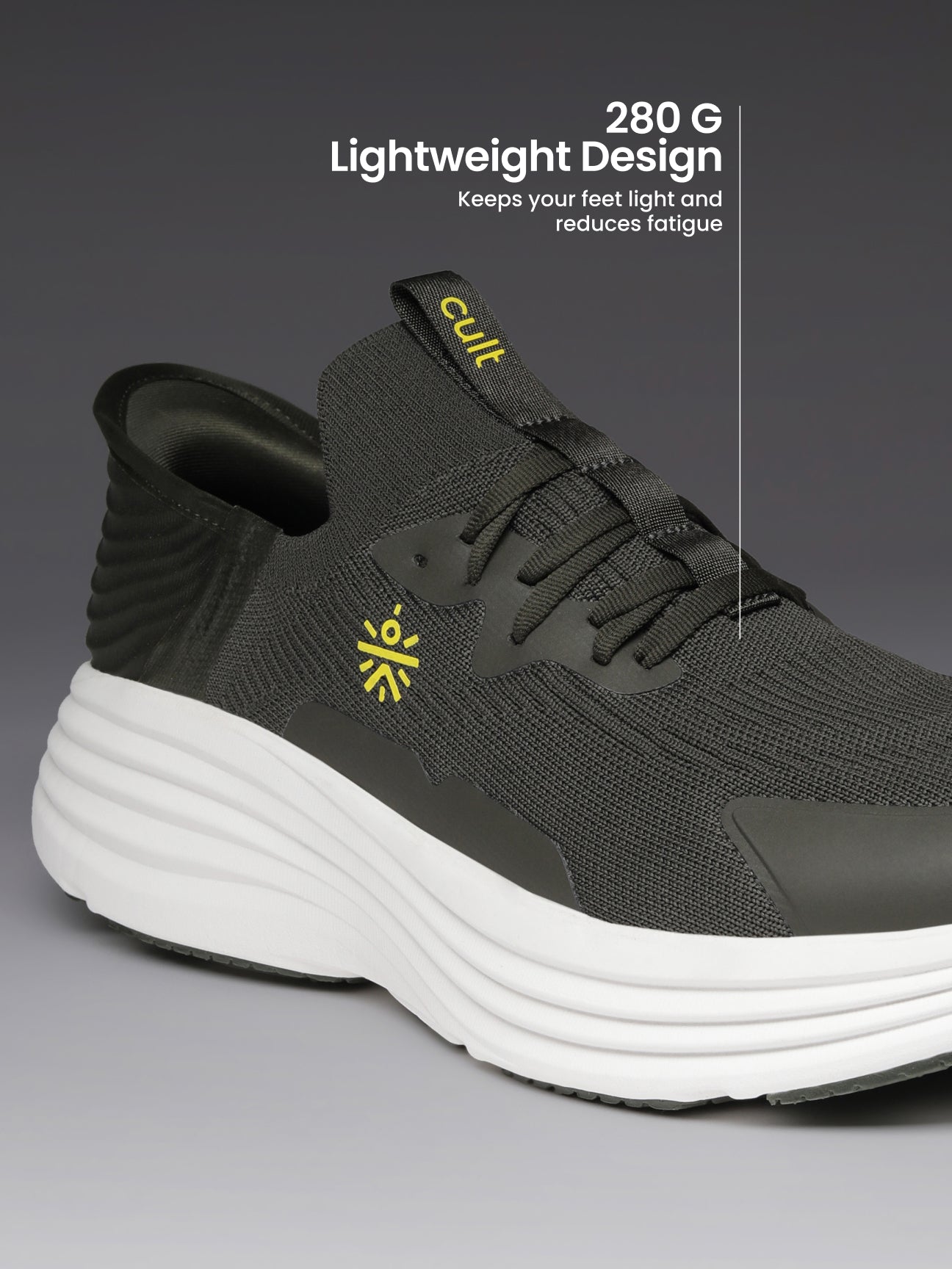 cult Men's PowerShift Walking Shoes - Olive