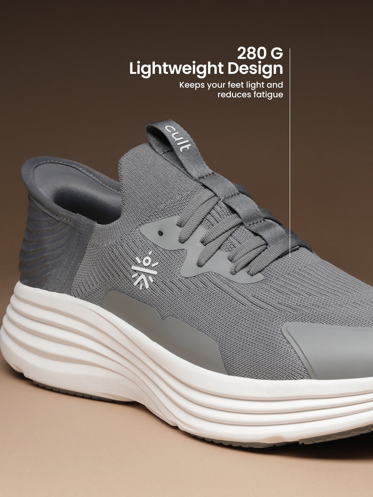 cult Men's PowerShift Walking Shoes - Grey