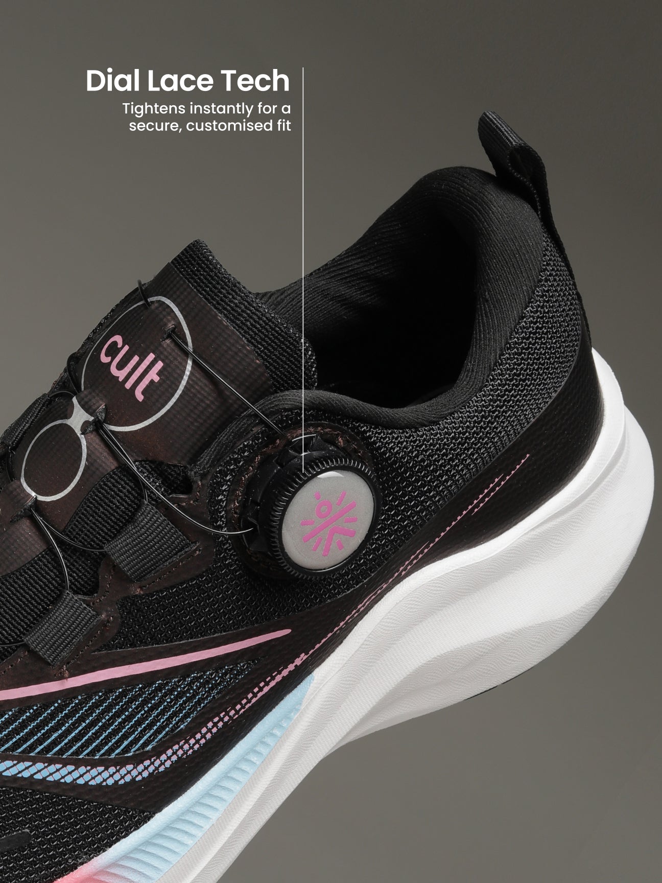 cult Women's PowerPace Running Shoes - Black
