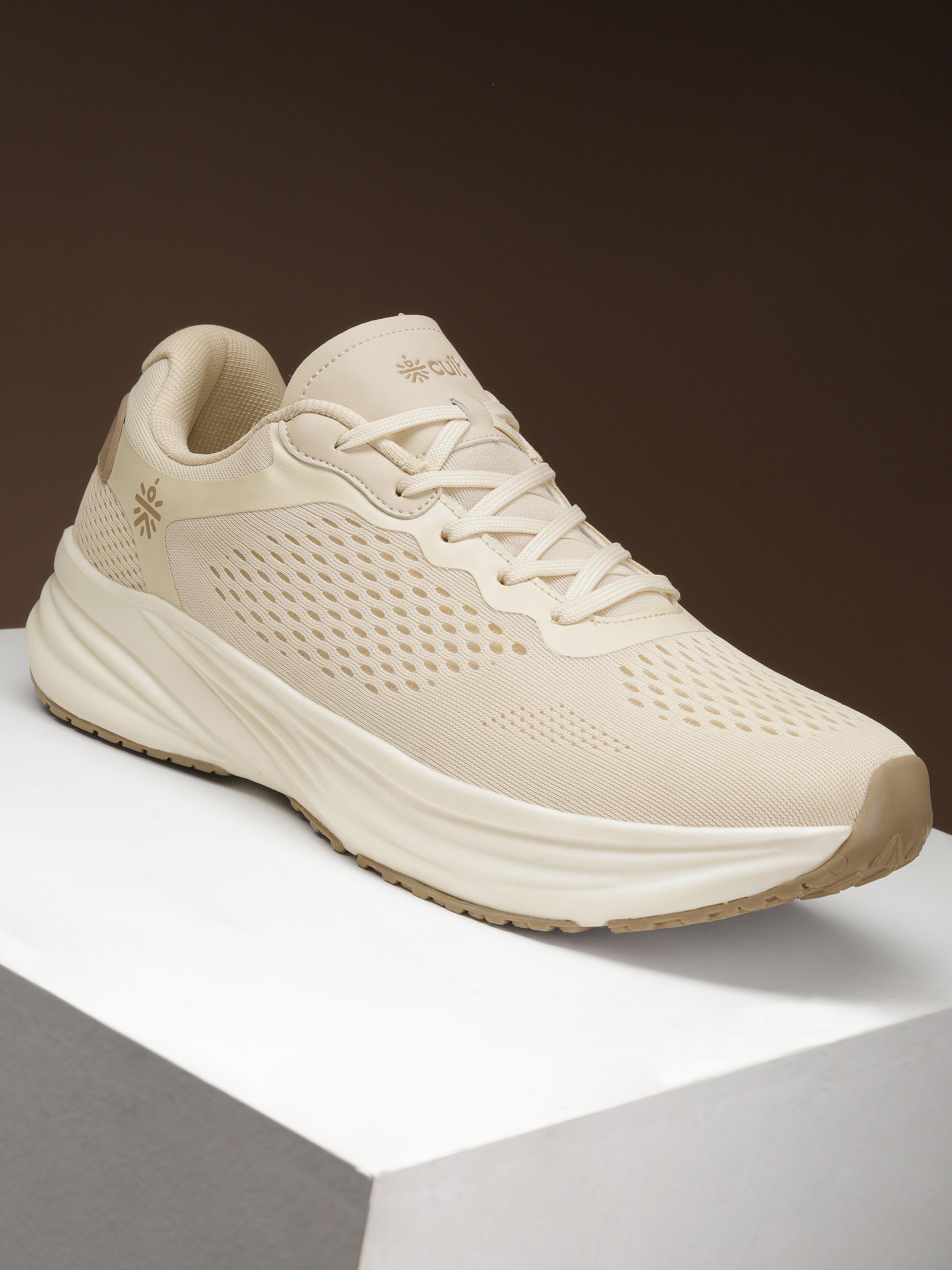 cult Men's StridePro Running Shoes - Beige
