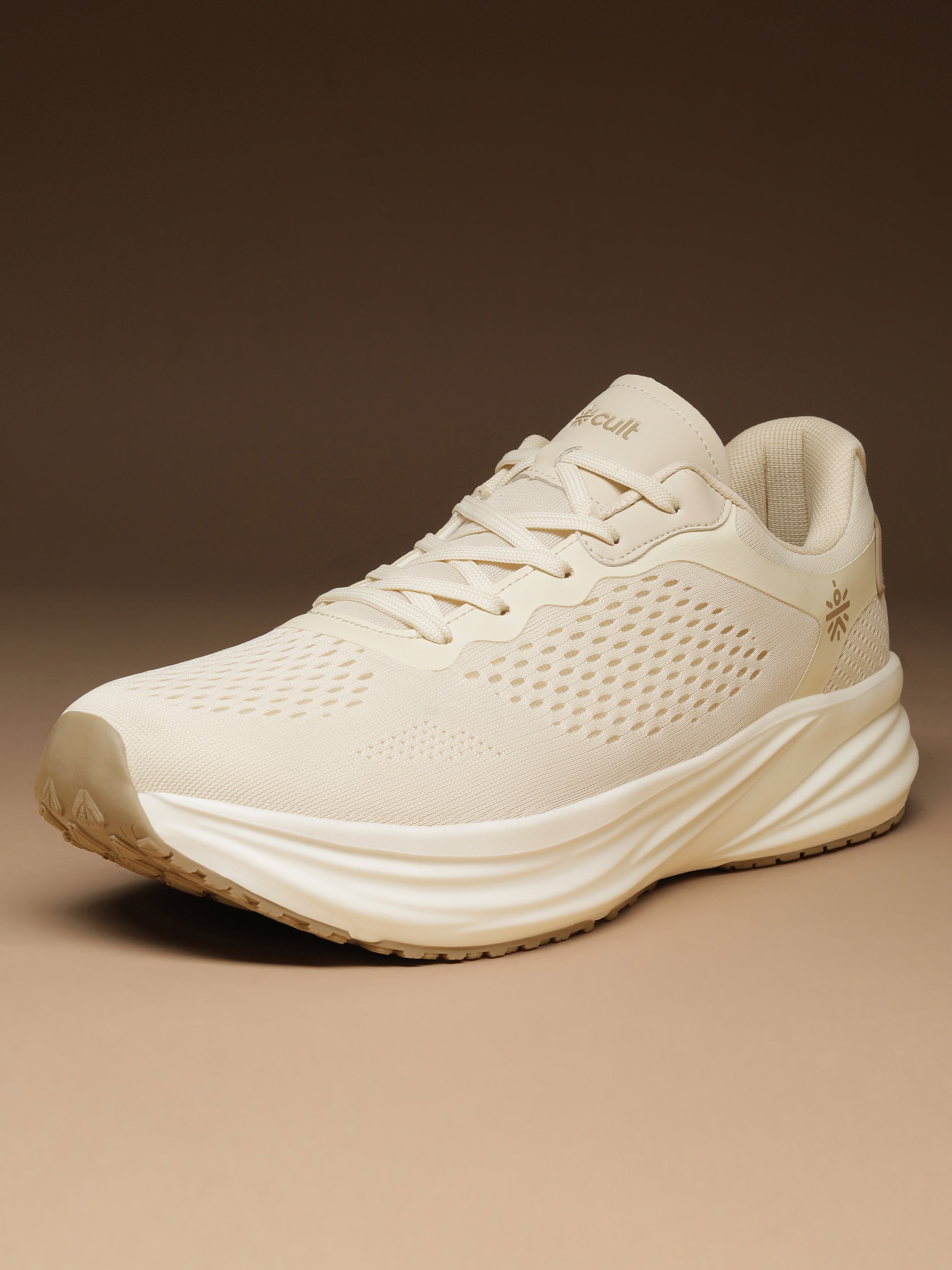 cult Men's StridePro Running Shoes - Beige