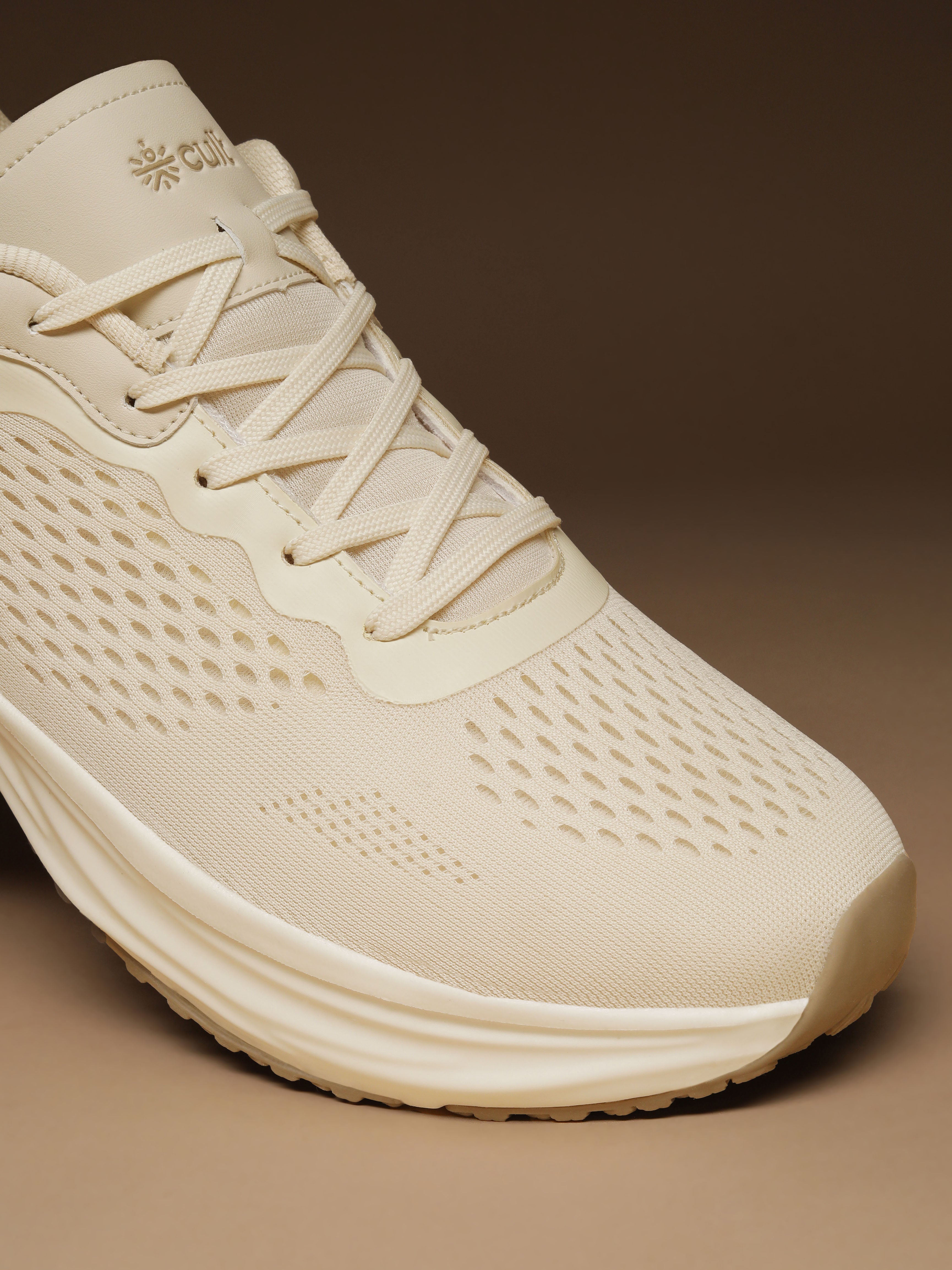 cult Men's StridePro Running Shoes - Beige